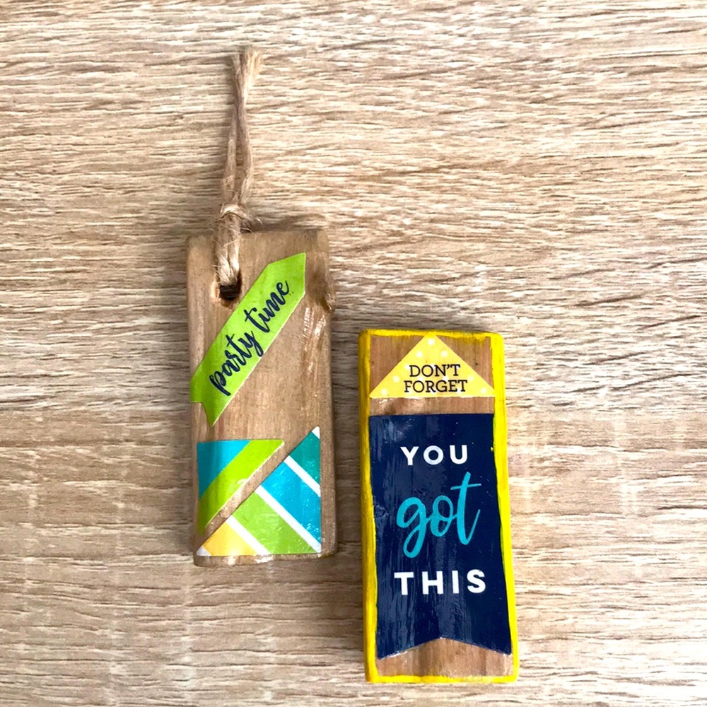 Handmade wood magnets